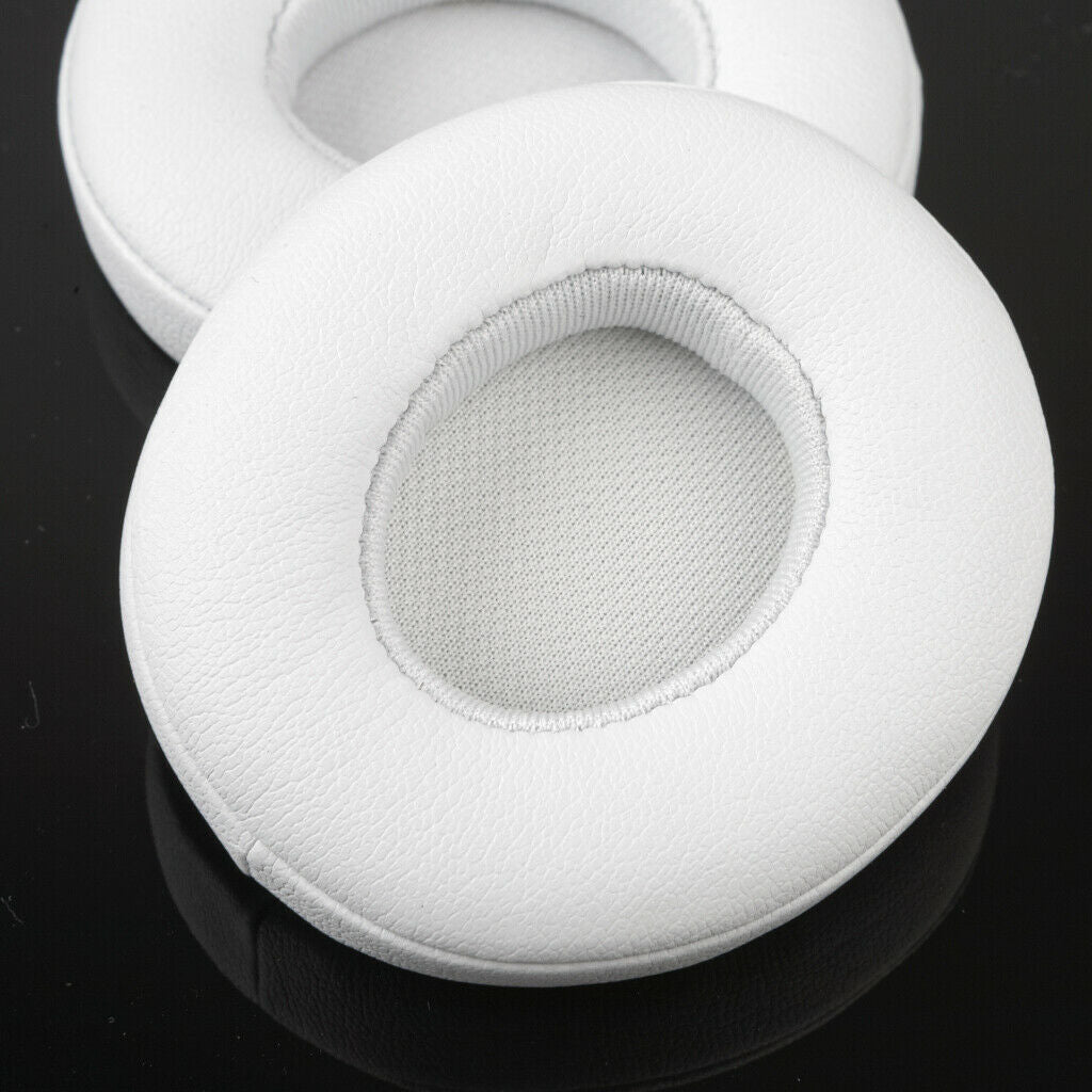 White Ear Pads for Beats by Dre Solo2 Solo2 Wireless Headphones Cushion Kit Pair
