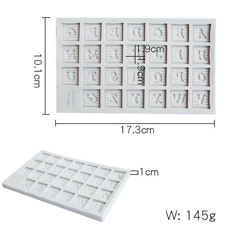Bunting Alphanumeric Mould Silicone Mold Fondant Cake Tool Gumpaste Sugar.l8