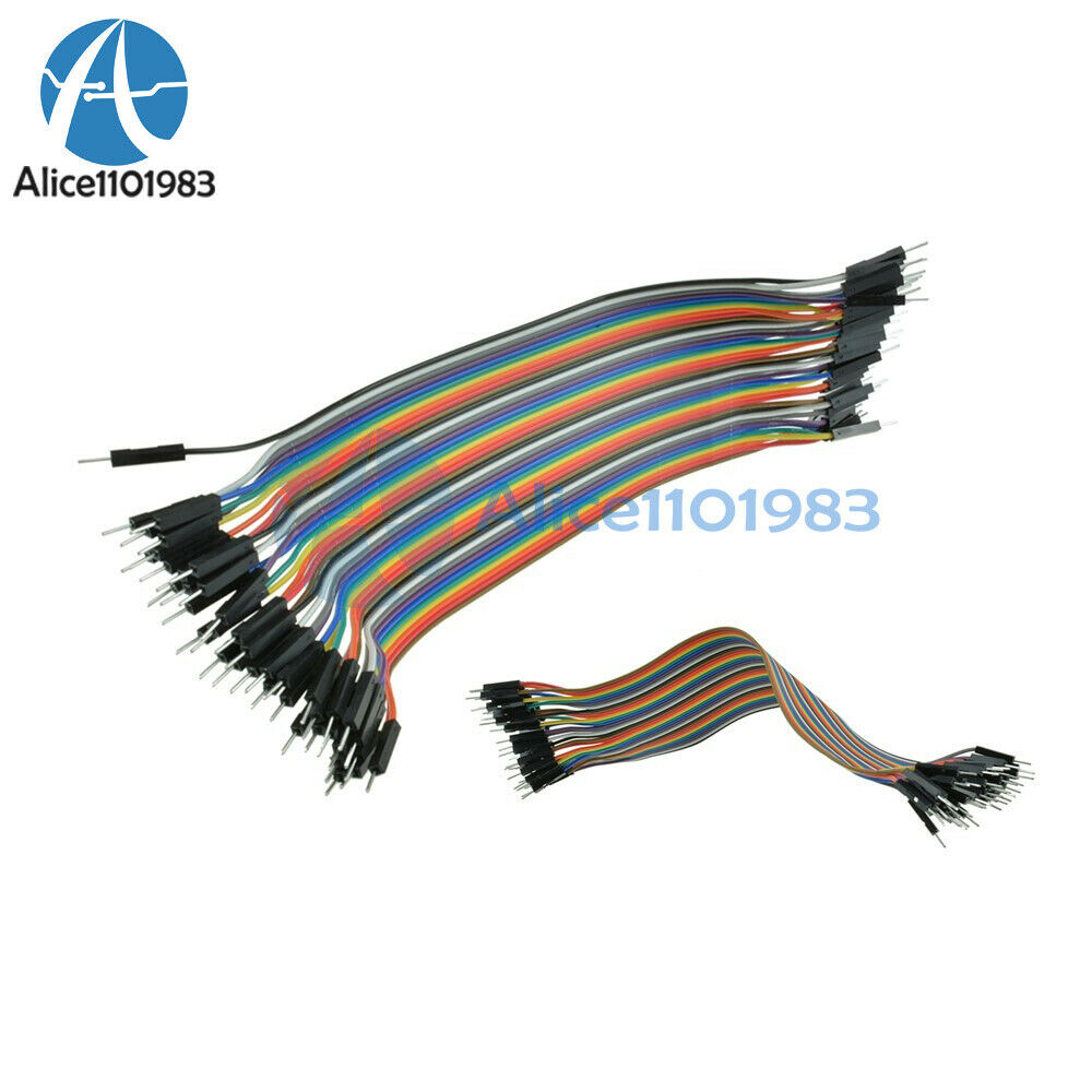 Dupont wire jumper cables 40pin*20cm 2.54MM male to male 1P-1P For Arduino New