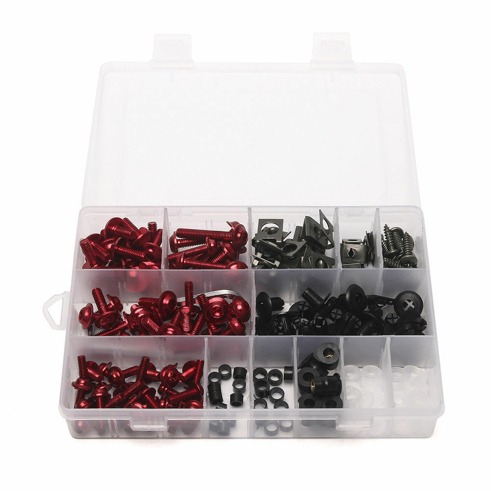 223x Motorcycle Windscreen Fairing Bolts Kit Fastener Clips Washers Hardware Kit