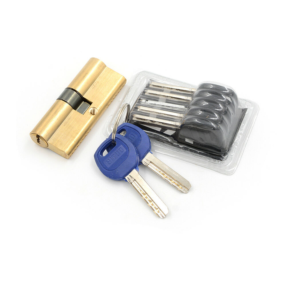 75MM 37.5/37.5 Brass KeyCylinders DoorLock Barrel High Security Anti Snap Loc Lt