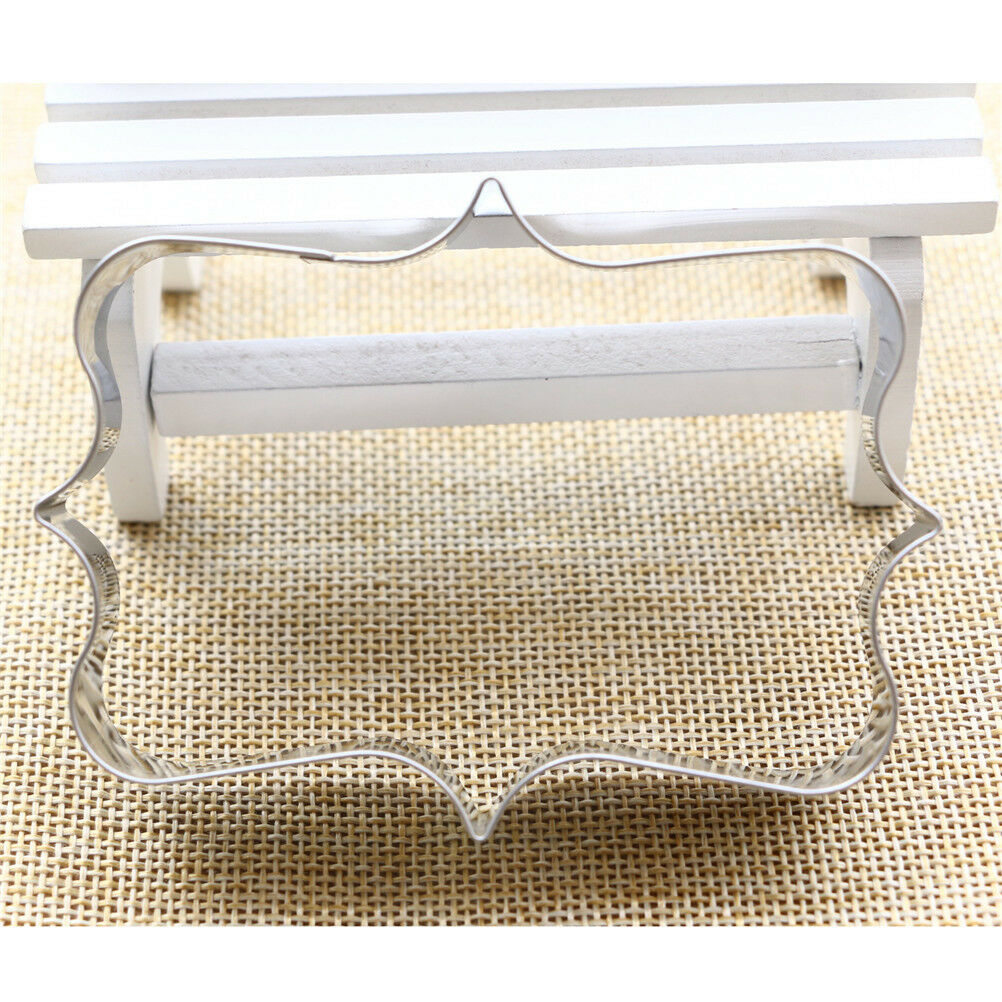 rectangular frame cookie molds stainless steel decor cookie cutter baking .l8