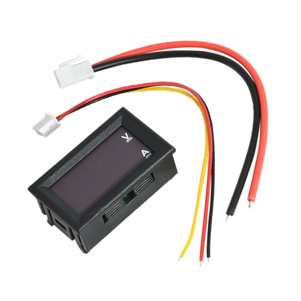 Digital Current Tester Multimeter DC 100V Volt 2A Ampere Battery Monitor Gauge
