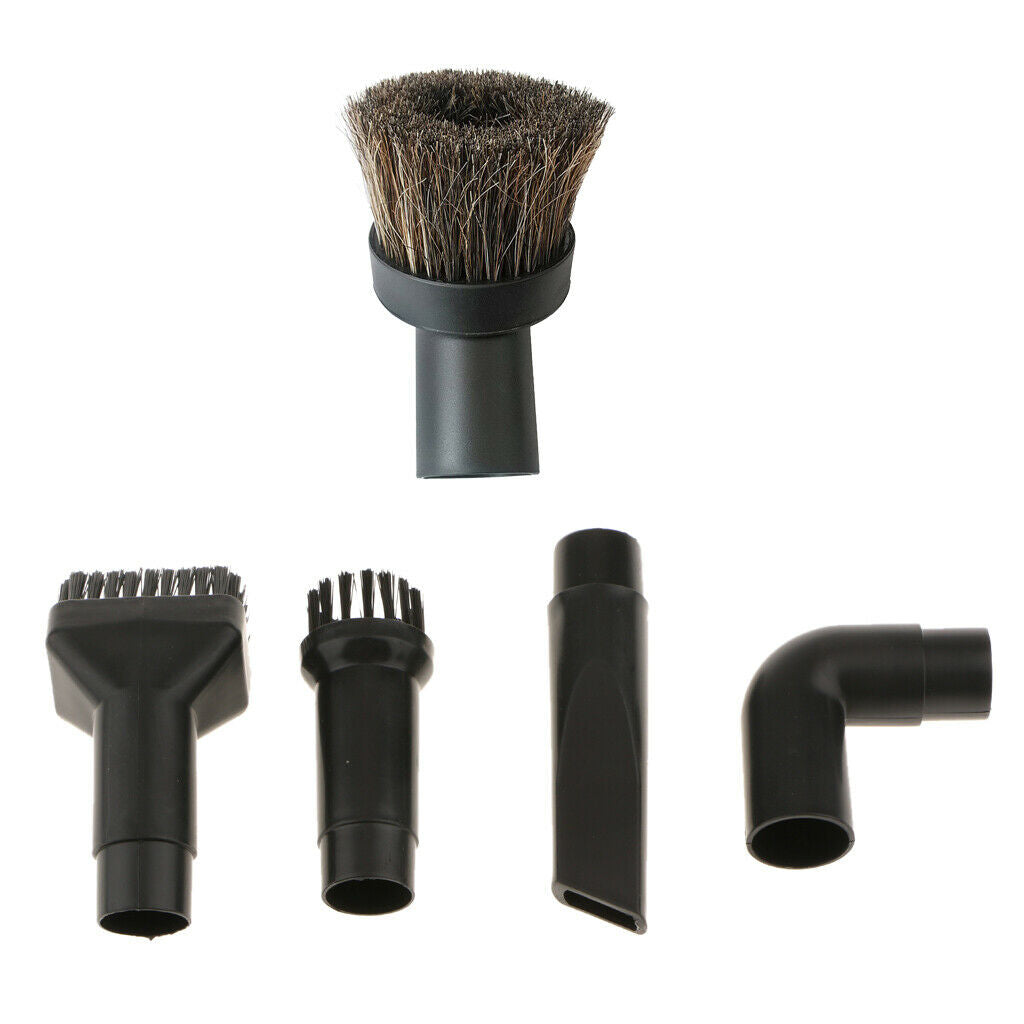 5-piece Mini Vacuum Cleaner Brushes Connector Nozzle Head Attachment 32mm