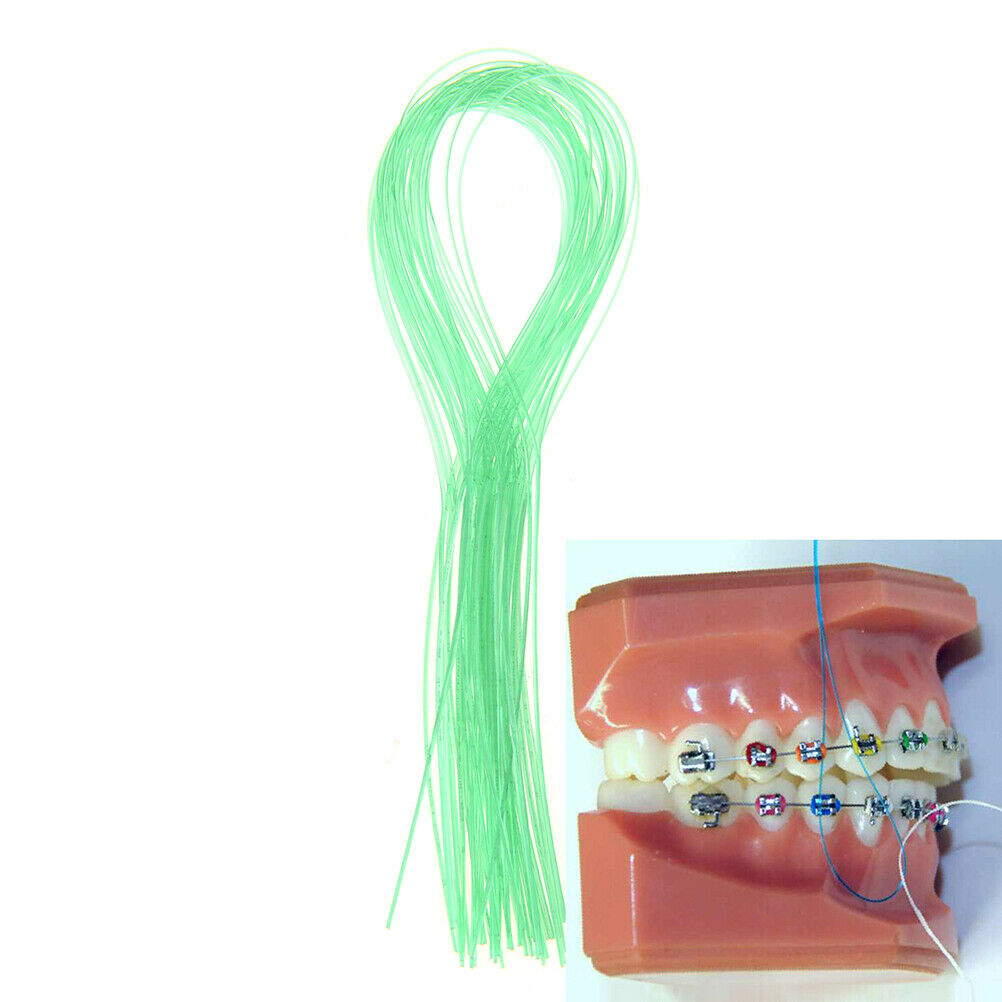 30pcs Floss Threaders Dental Floss Holders Between Orthodontic Braces Brid.l8