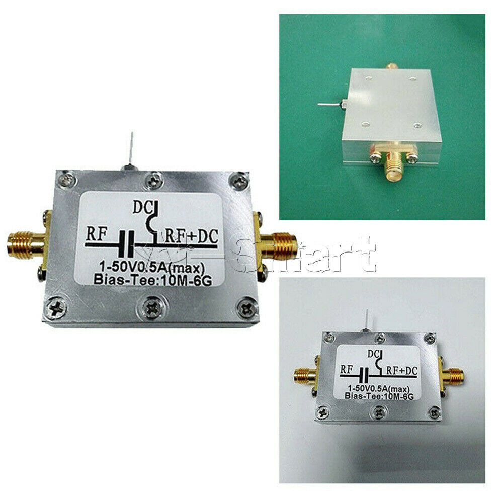Bias Tee RF DC Isolator 10MHz-6GHz Amplifier w/ Case Low Noise LNA HAM RTL SDR