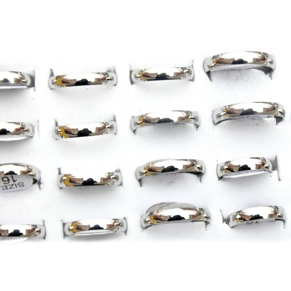 80pcs Wholesale Lots Unisex Mixed Stainless Steel and Ring Simple Knuckle Rings