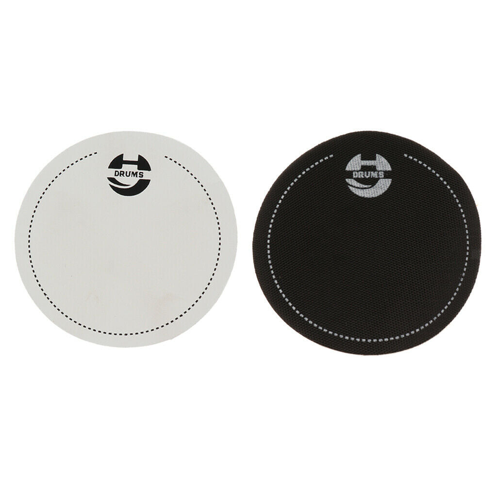2 Pcs Bass Drumhead Pad Patch Drum Head Protector for Drum Player