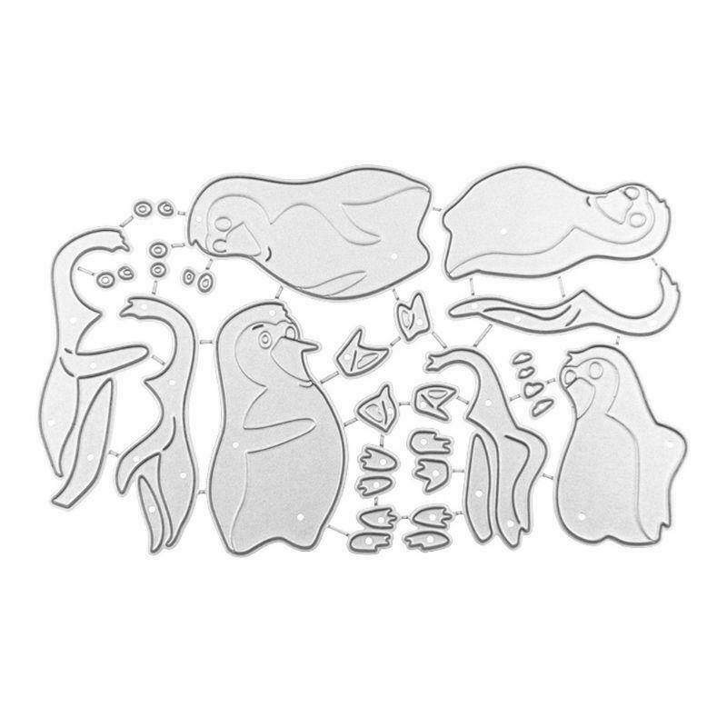 Penguin Metal Cutting Dies Stencil Scrapbooking DIY Album Stamp Paper Embossing