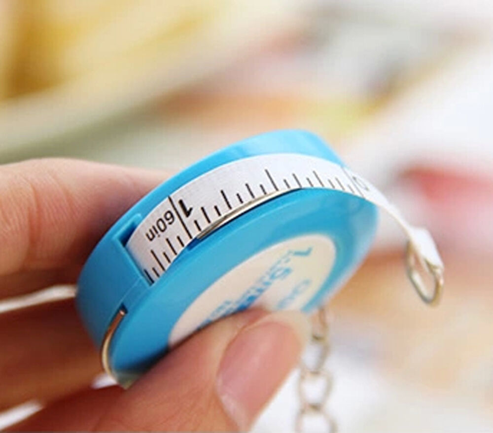 12pcs Deli Stationery Key Chain Measure 1.5mx7.5mm Plastic Tape Measure No.8213