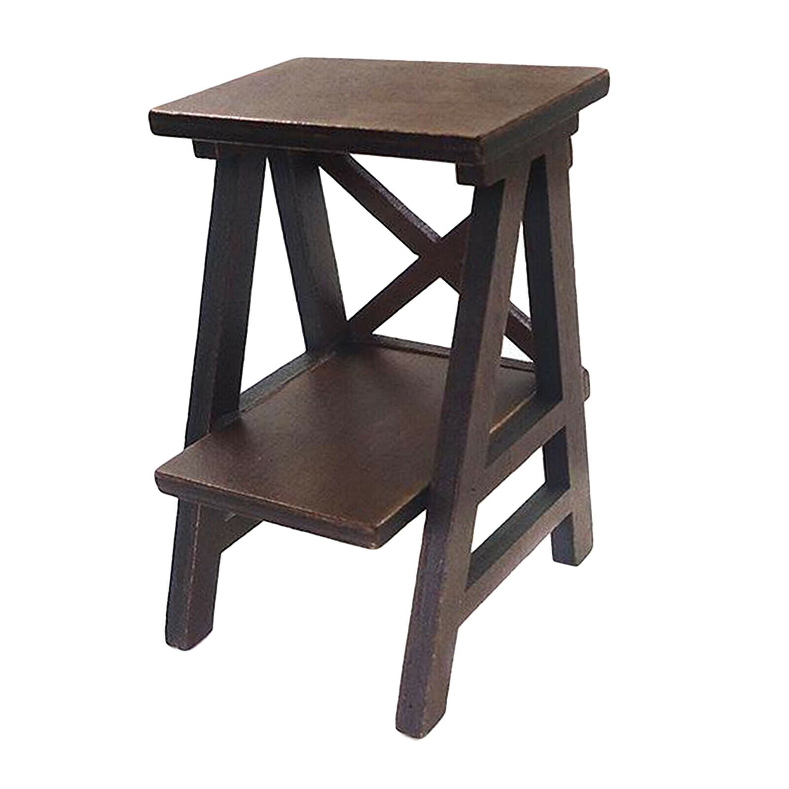 Retro 1/12 Black Stand Floor Flower Rack Garden Rack Shelves Furniture