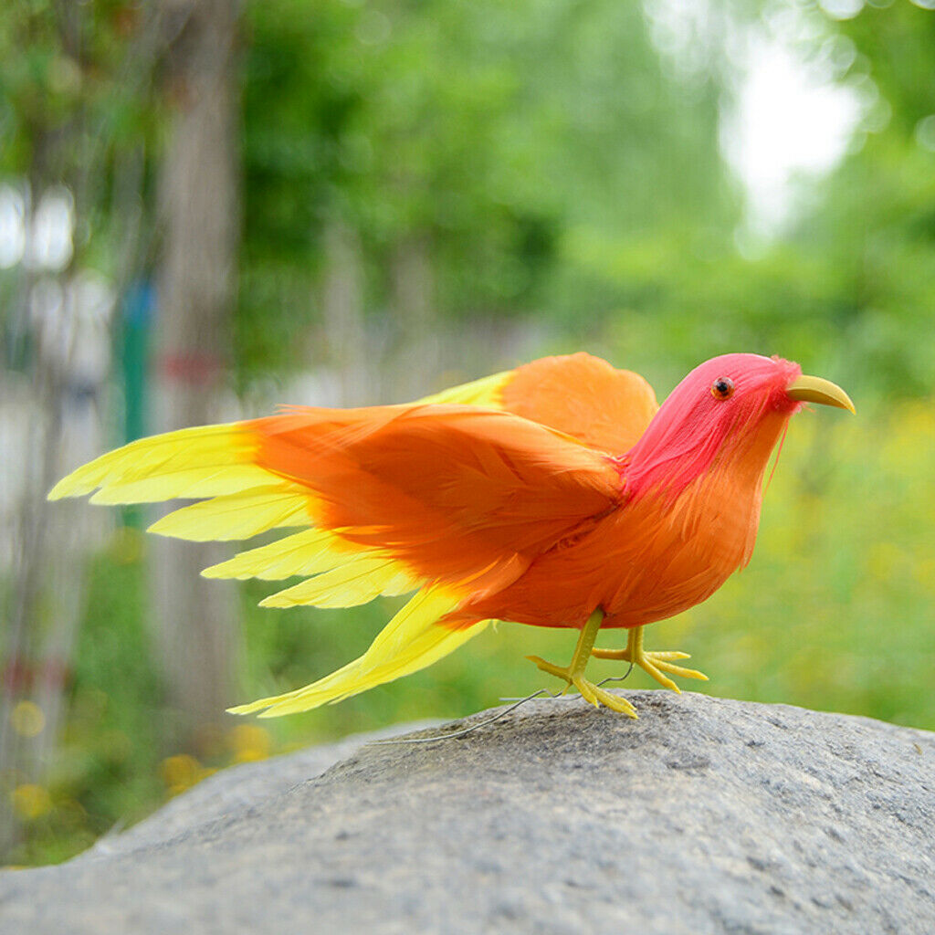 Assorted Foam Artificial Birds Garden Decor Ornament Craft Feathered e