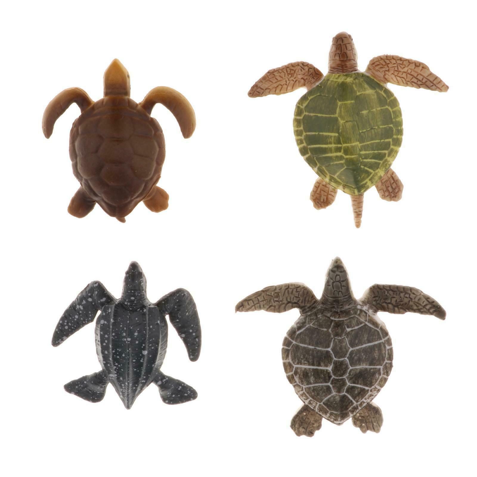 Plastic Animal Turtles Figures Marine Toys for Kids Decor Party Bag Filler
