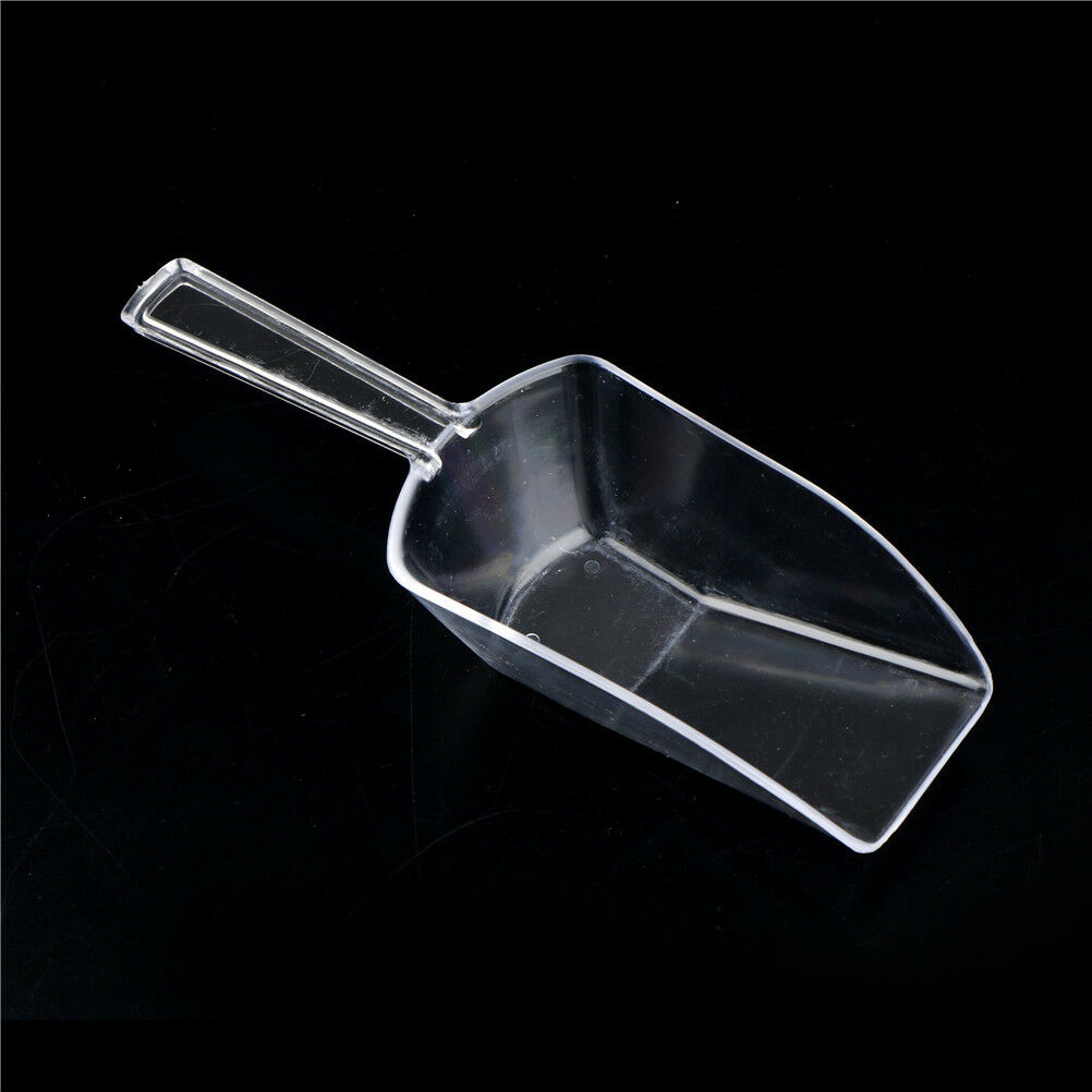 3pcs Clear Plastic Ice Scoops Sweets Candy Buffet Wedding Party Bar Acces.l8