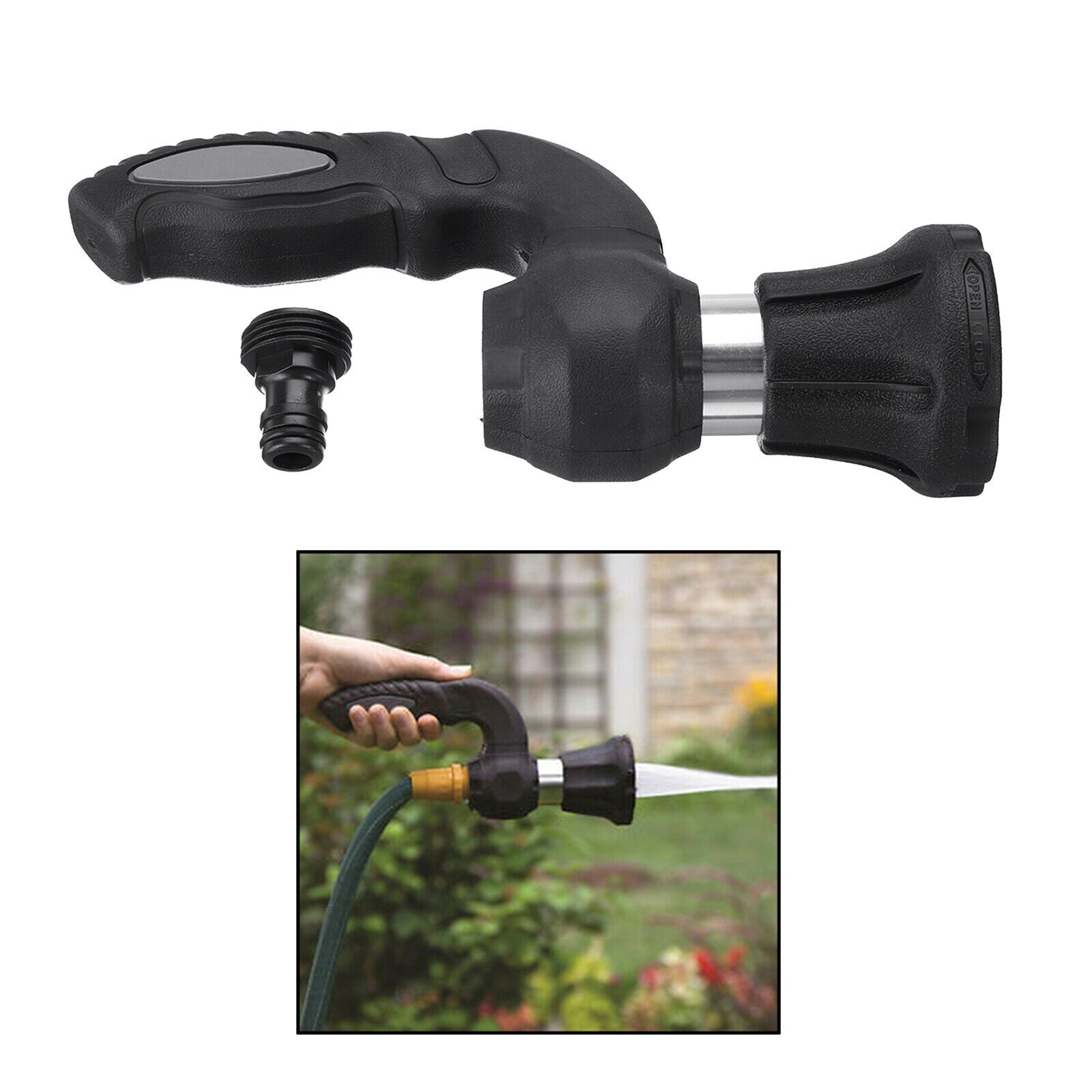 Upgraded Garden Hose Sprinkle Sprayer Nozzle Leak Proof Jet for Watering Dog