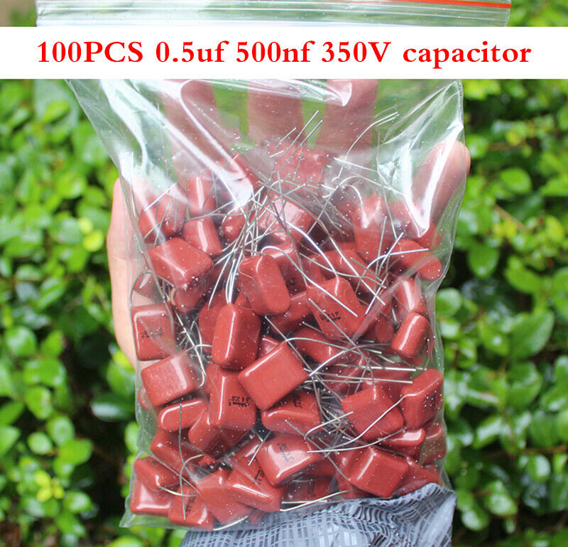 100pcs 0.5uf 500nf 504 350V CBB capacitor stabilization function
