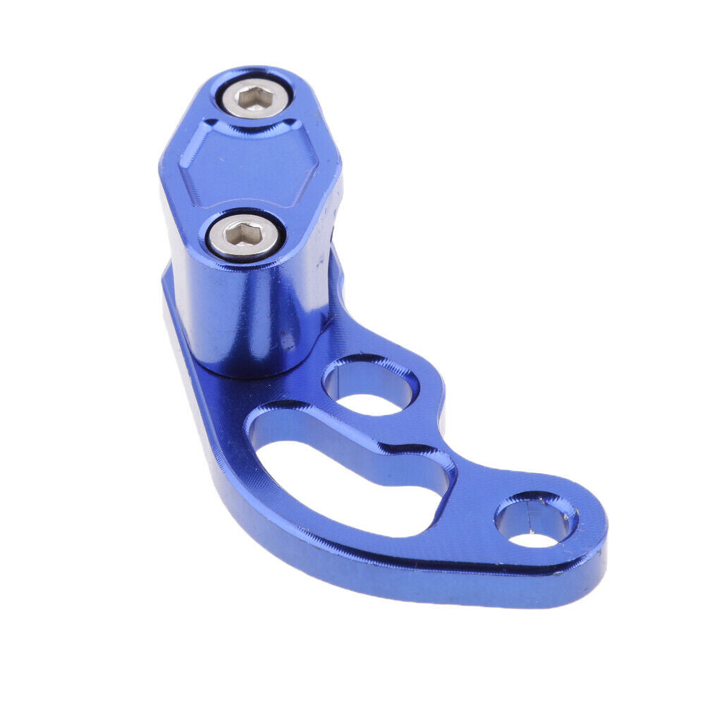 Motorcycle Motorbike Oil Pipe Cable Line Tube Hose Clamp Clip Blue+Black