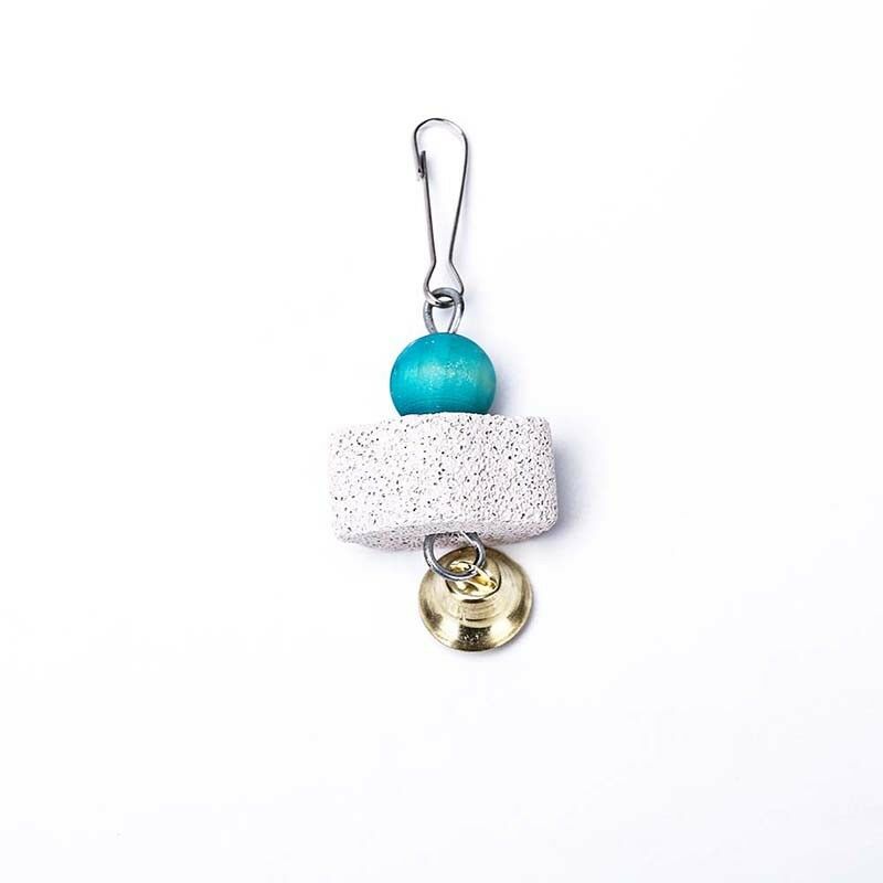 Pet birds parrot mouth grinding stone molars stone hanging string chewing.l8