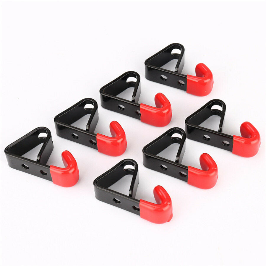 6Pcs 35KG Metal Bolt on "J" Wheel Rim Hub Display Wall Mounted Hanging Hooks