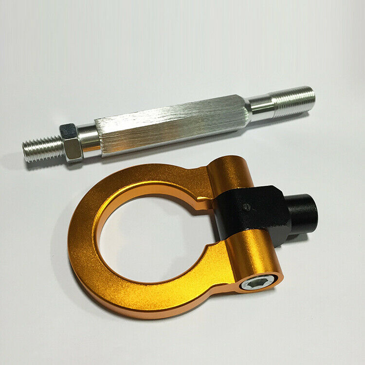 Portable Car Racing Screw Aluminum Tow Towing Hook For  STI Golden Hot
