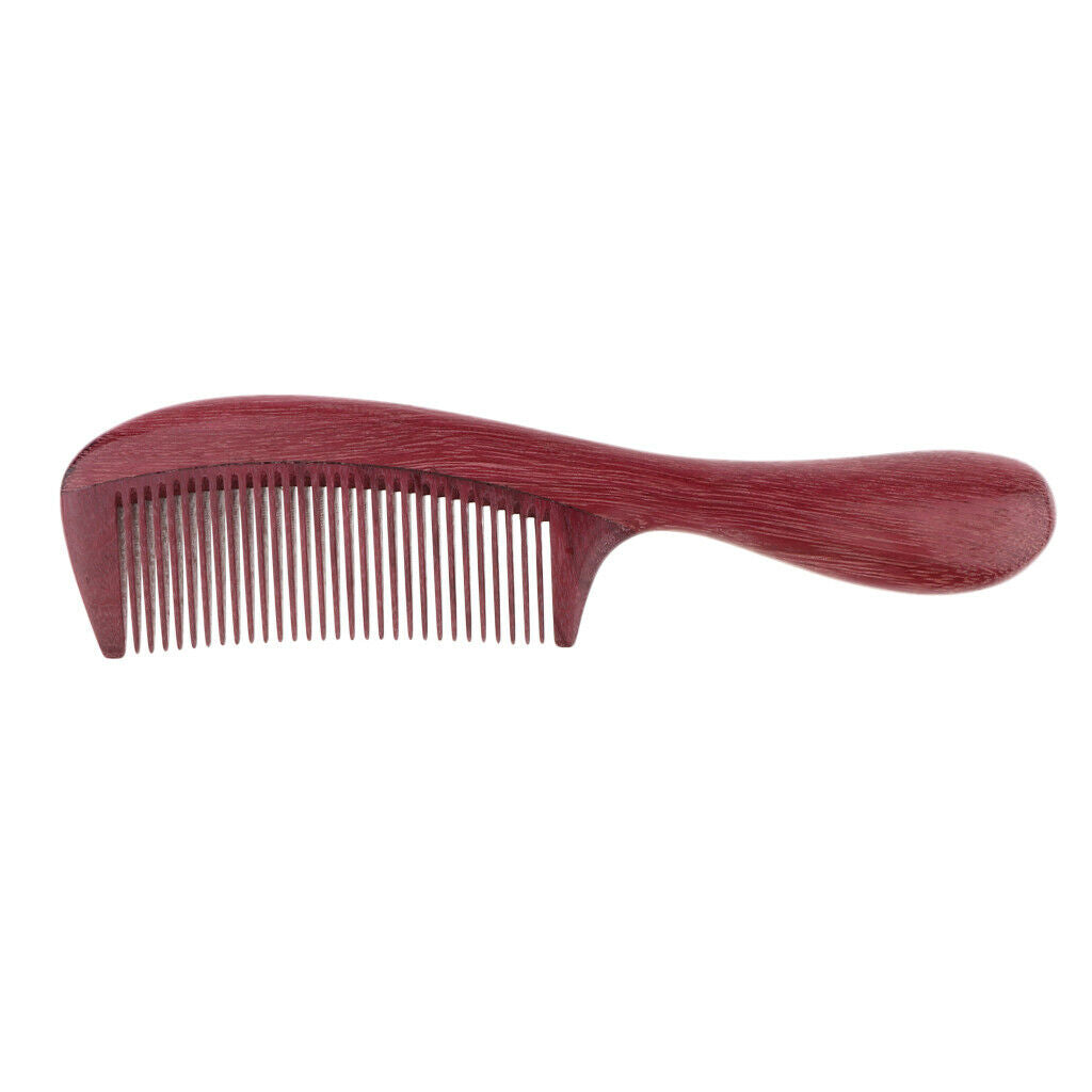 Natural Purple Heart Wood Comb Anti-Static Scalp Massage Comb for Home Travel
