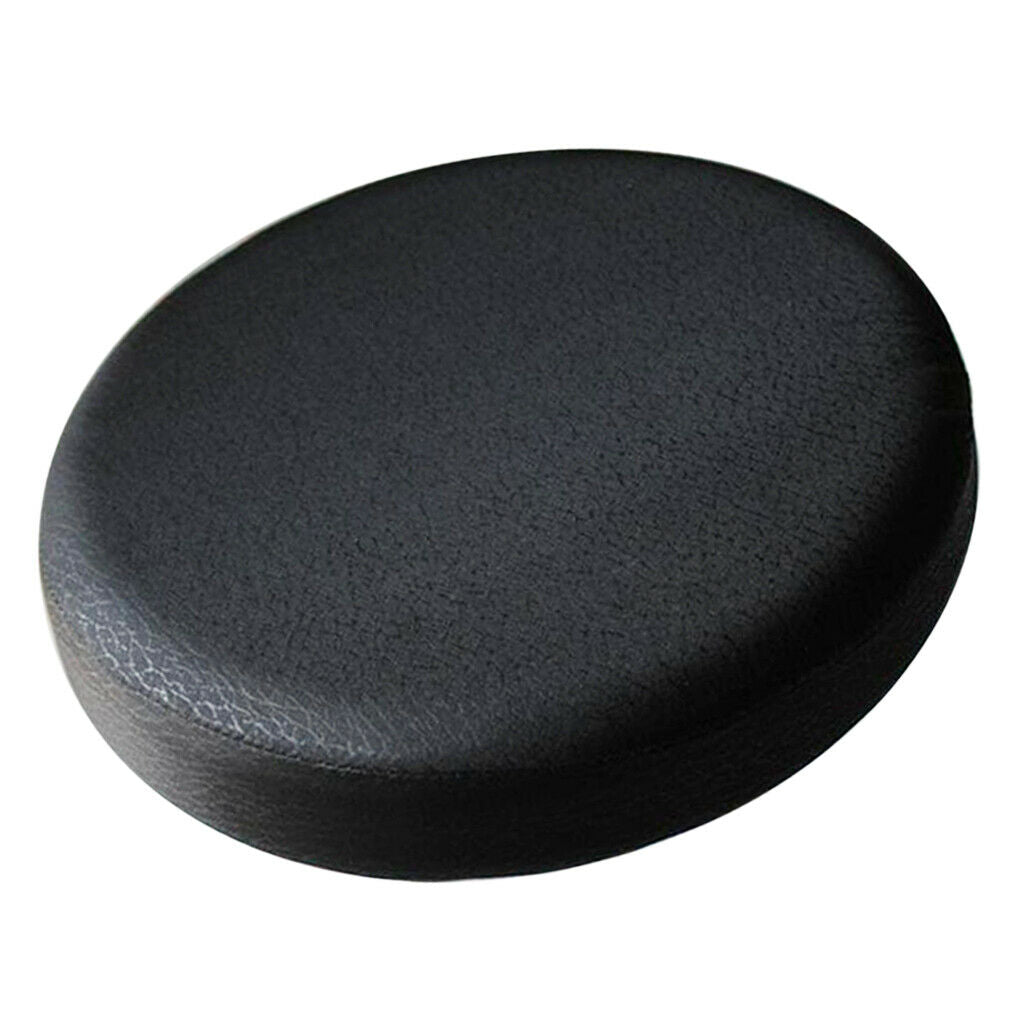 Grey &Black 2Pcs 35cm Waterproof Anti-slip Bar Stool Cover Round Lift Chair Seat