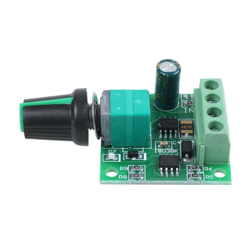 1.8v 3v 5v 6v 7.2v 12v 2A 30W DC Motor Speed Controller (PWM) 1803BK AdjustablV1