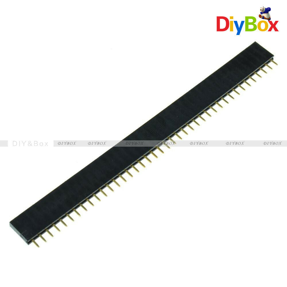 10Pcs 40pin 2.54mm Single Row Straight Female Pin Header Strip PBC Arduino kit