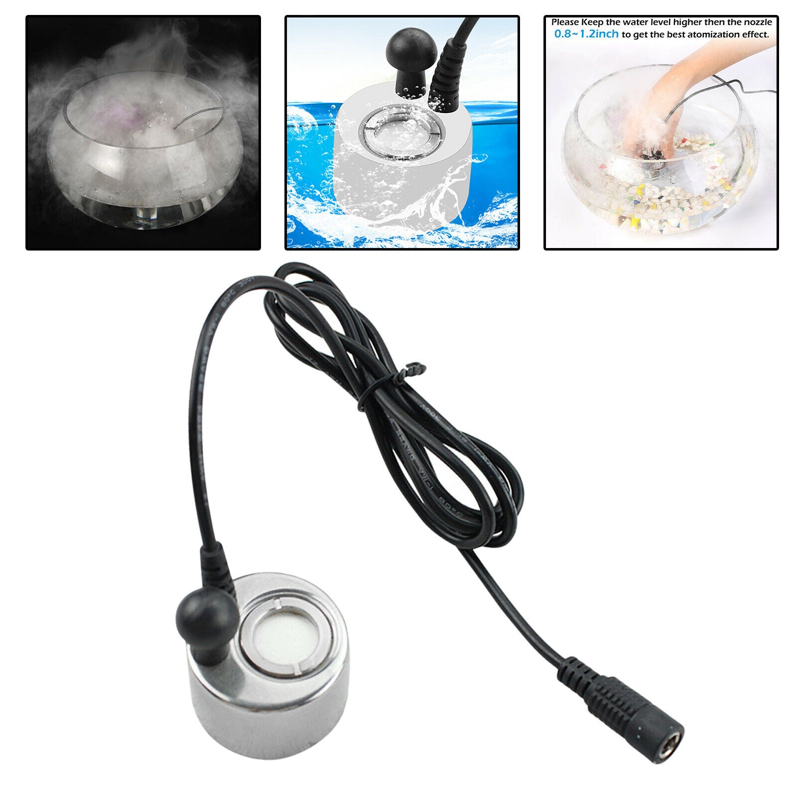 1 Head Waterproof Ultrasonic Mist Maker Fountain Fogger Mister Machine