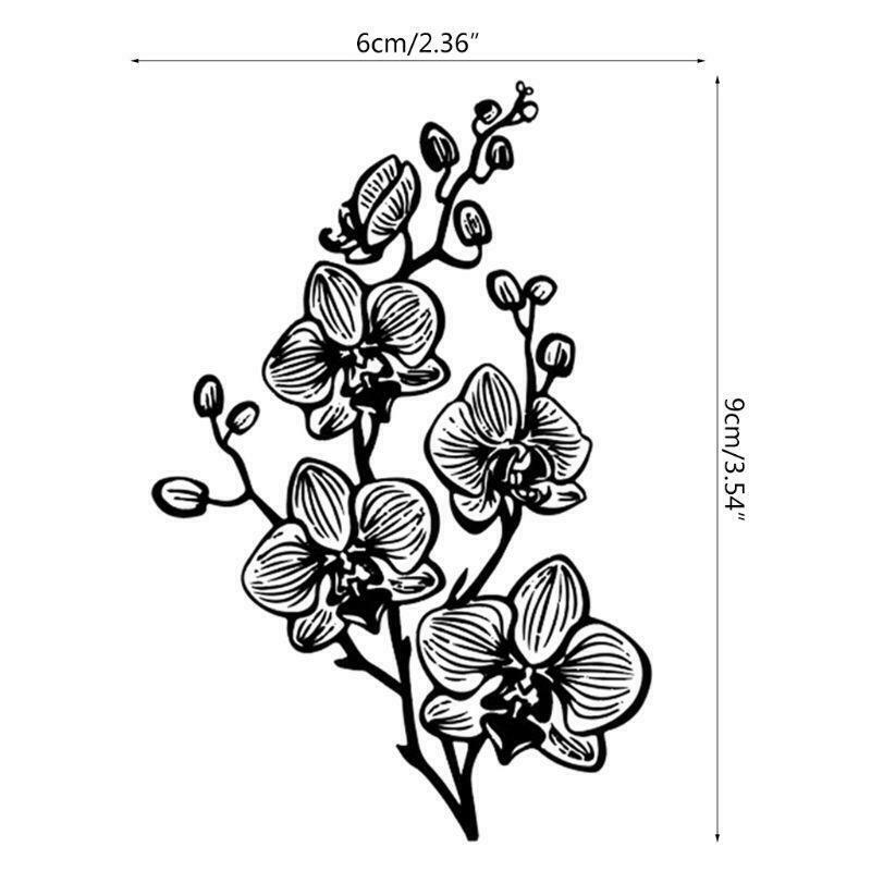 Phalaenopsis Silicone Clear Seal Stamp DIY Scrapbooking Embossing Photo Album