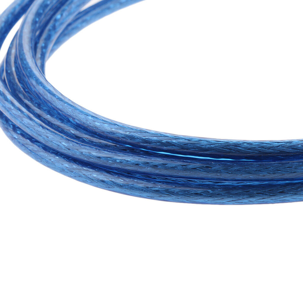3meters USB 2.0 High Speed Cable Long Printer Lead A to B Blue Shielded