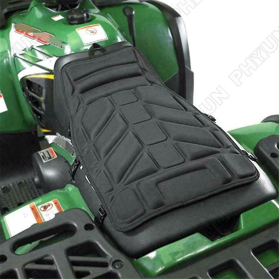 1x ATV UTV Seat Pad Cover Protector Cushion Water Resistant Cover Foam Black