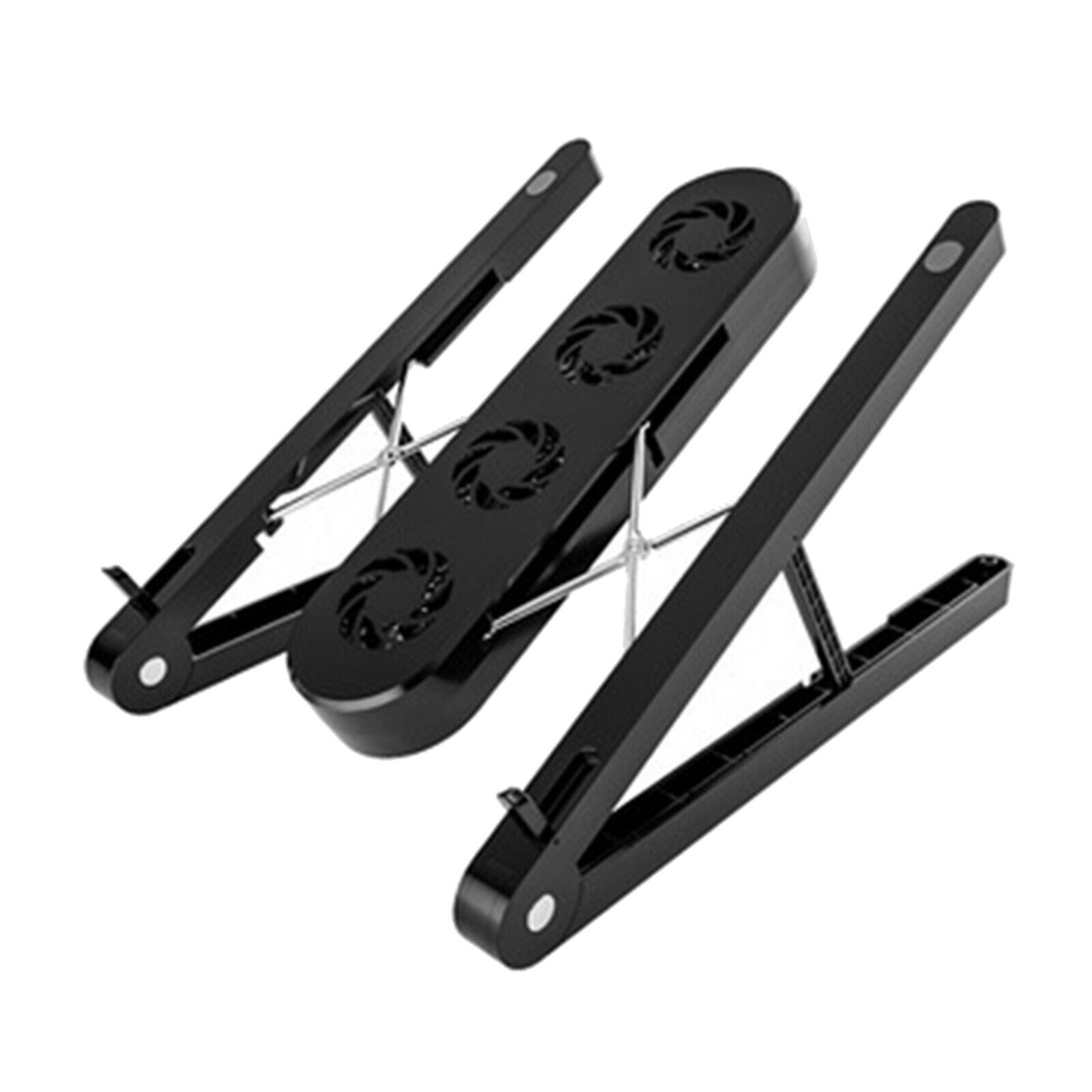 Laptop Stand with Fan Heat Dissipation Non-Slip Notebook Riser Support Rack