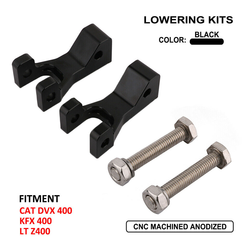Motorcycle Black Front Lowering Kits for Kawasaki KFX400 CNC Made