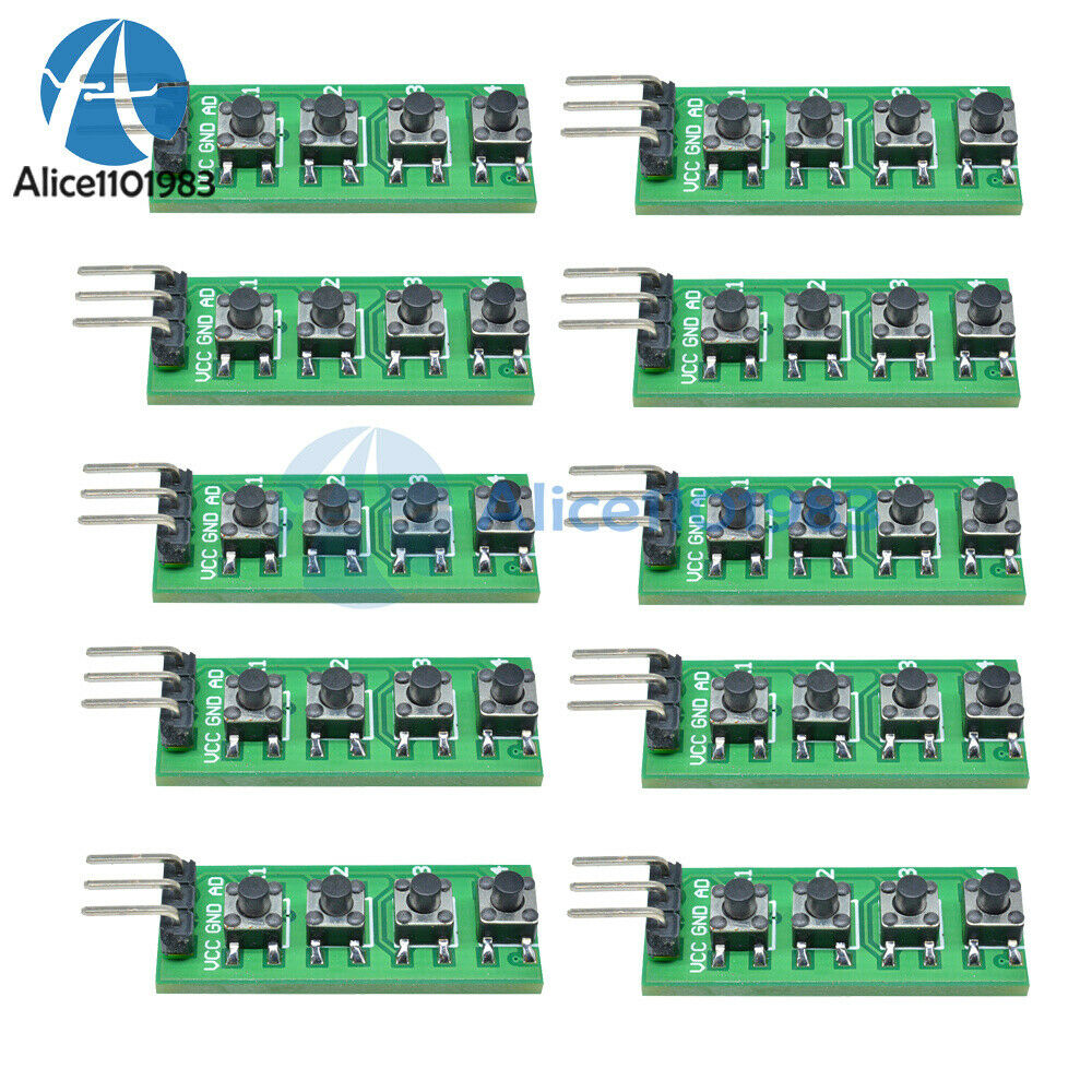 10PCS 4 Buttons KC11B04 Keypad Module Switch Keyboard For Arduino Uno Mega2560