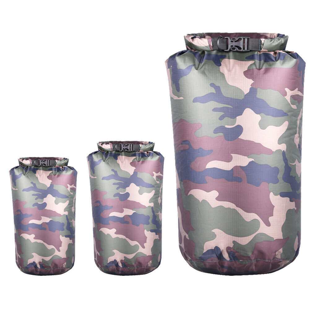 Set of 3 Waterproof Dry Bag Sack Pouch for Outdoor Boating Kayaking Canoeing