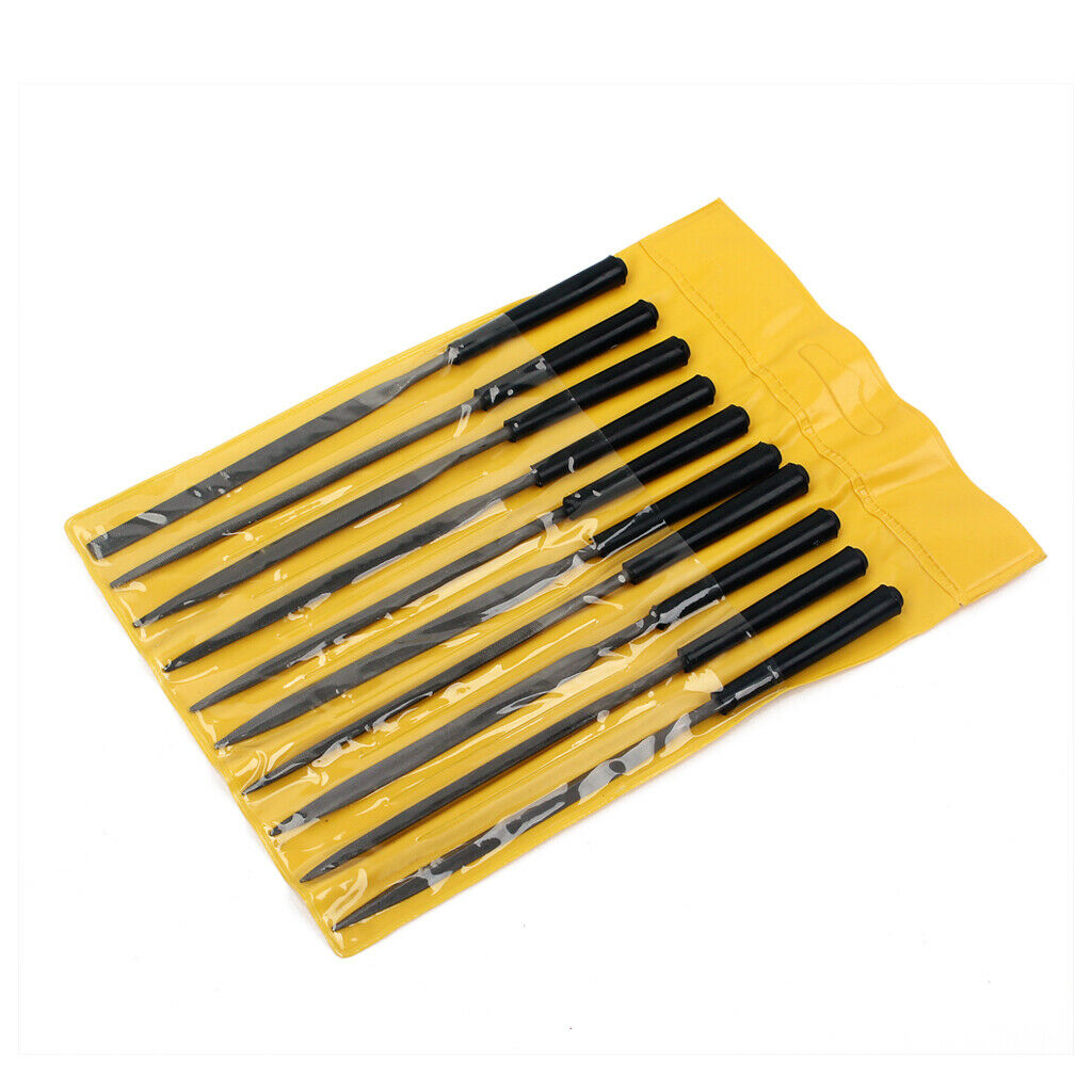 10pcs Needle Nut Fret Board Pin File Slot Filing Guitar Repair Luthier Tool