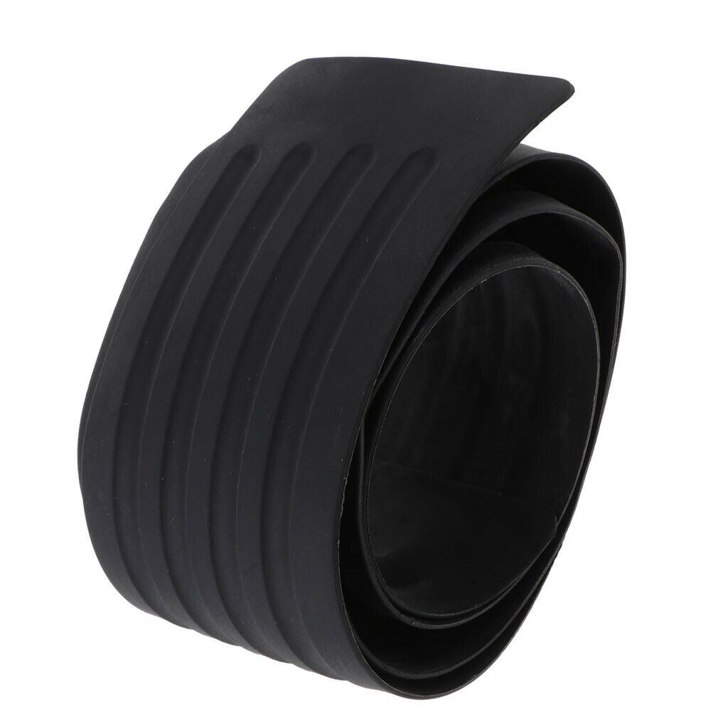 Car Auto Rear Bumper Edge Paint Scratch Protector Guard Cover Plate Black