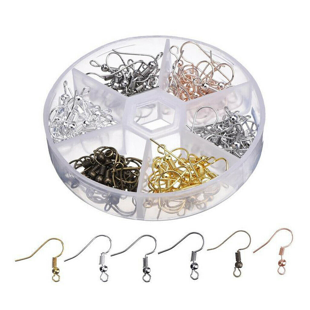 Wholesale 120x Metal Earring Hook Spool Ear Thread