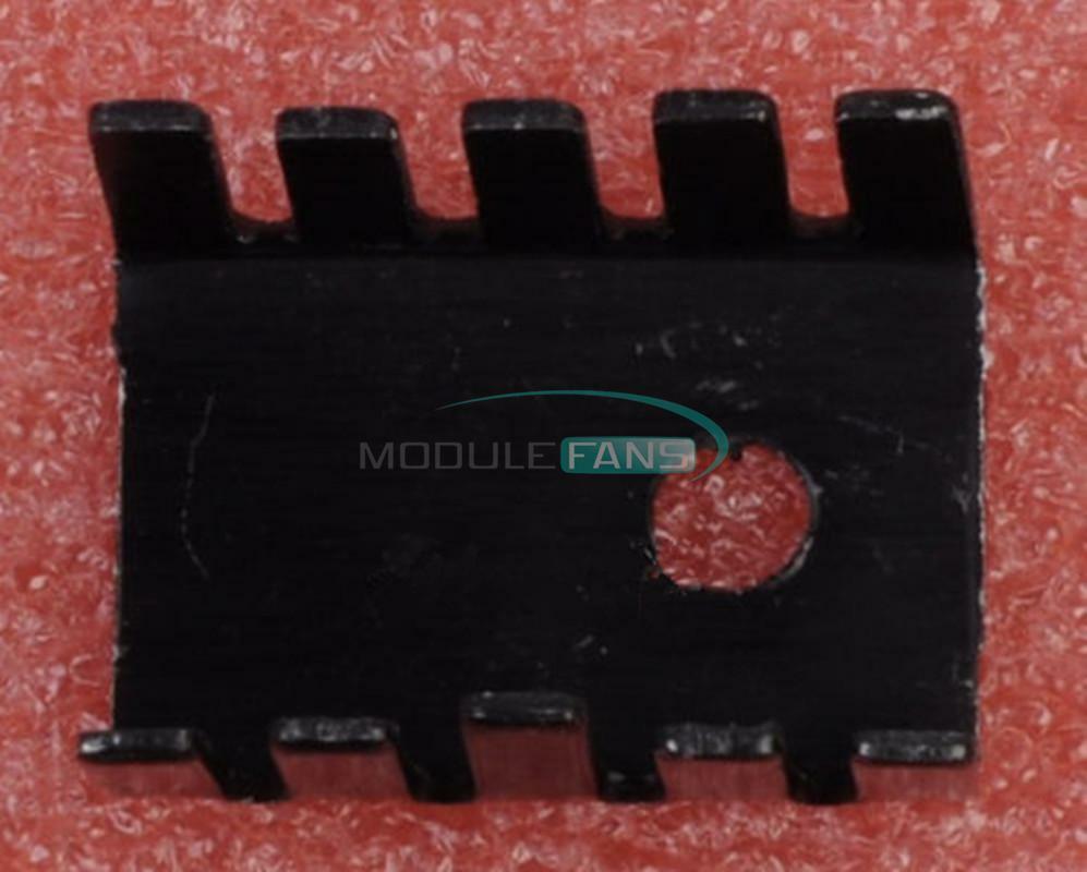 10PCS TO-220 Heat Sink Black TO220 19x15x10mm IC Heat Sink Aluminum MF