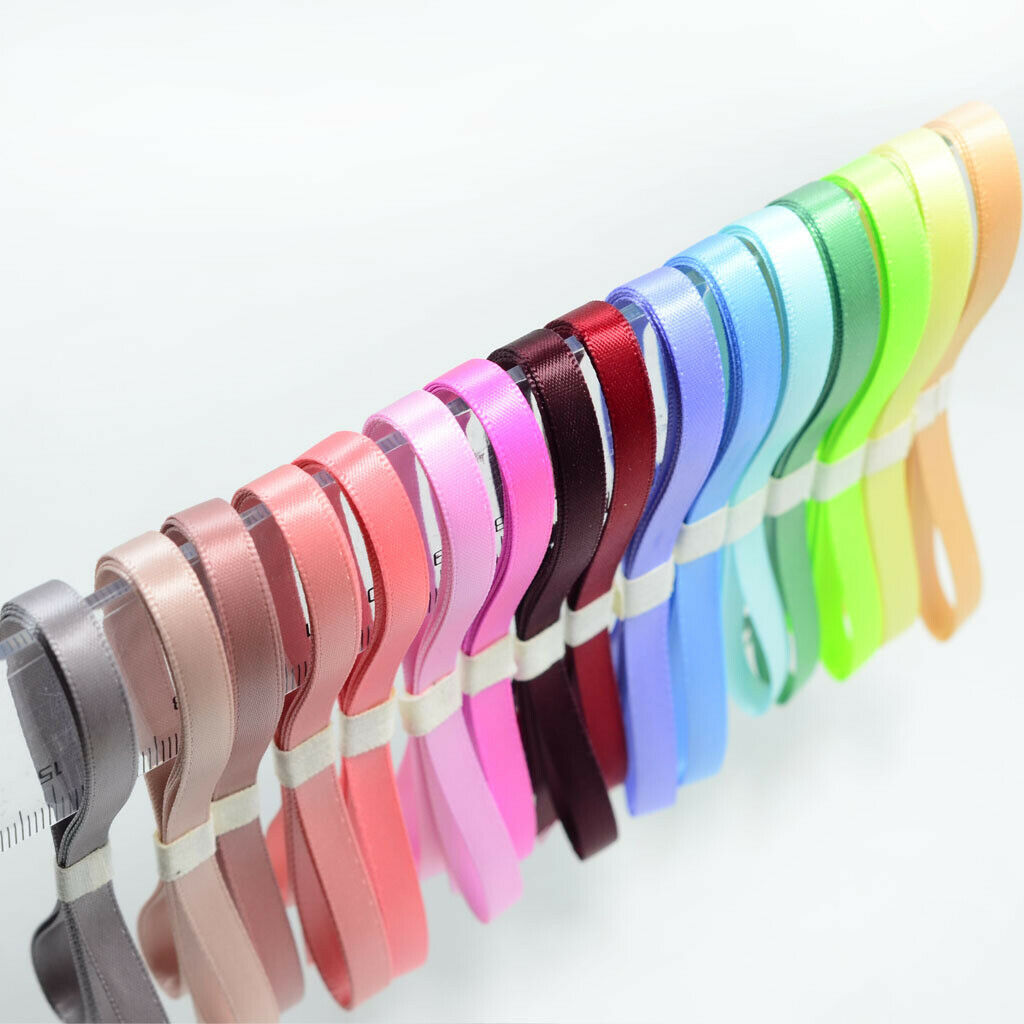 16 Yards Grosgrain Ribbon Satin Ribbon Double Side Polyester Ribbon Decor