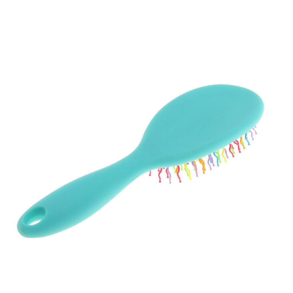Salon Hair Extension Cushion Brush Scalp Massager Paddle Comb Random Colors
