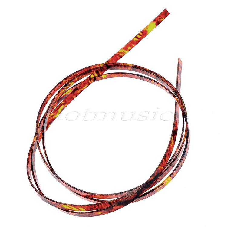 1 Pc Purfling Binding Strips For Guitar Parts Celluloid 1650 x 10 x 1.5mm Flame