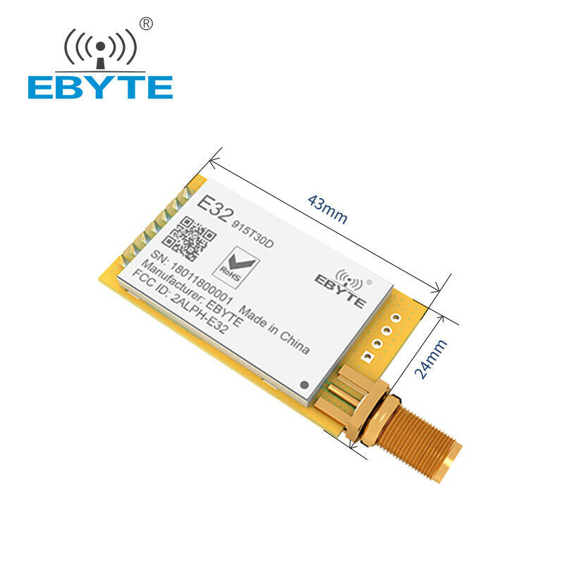 E32-900T30D 1W Transceiver SX1278 SX1276 915MHz Long Range UART LoRa Module