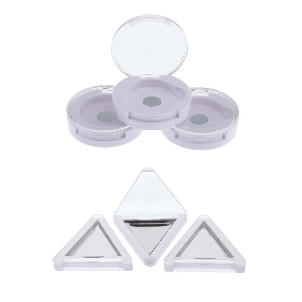 Eyeshadow Case Blush Lip Gloss Pressed Powder Lipstick Box Container White