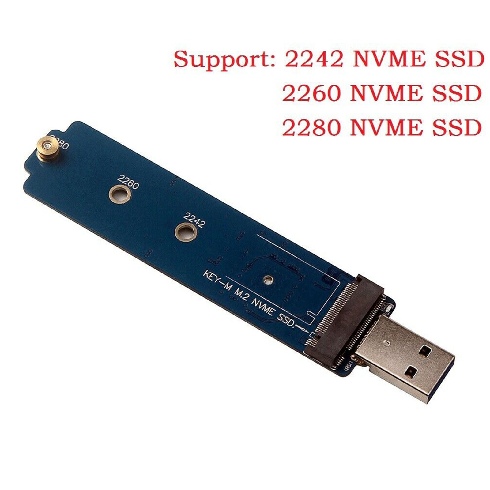 NVMe SSD to USB 3.0 Adapter Converter For PCIE M.2 2280 SSD External Drive new