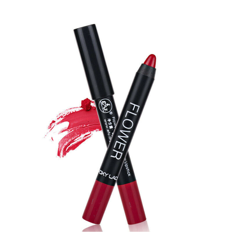 Waterproof Long Lasting Matte Soft Lipstick Pencil Makeup Cosmetic Moisturizing