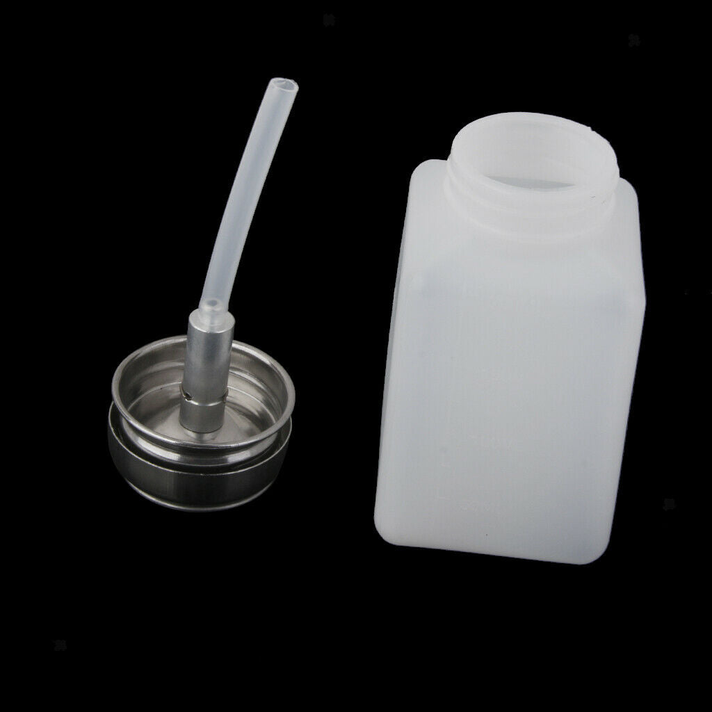 2Pcs 200ml Nail Polish Remover Press Pumping Bottle Lockable Pump Dispenser