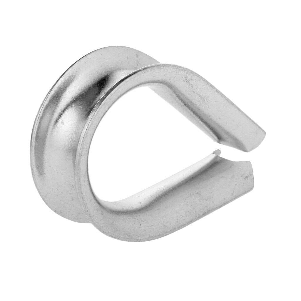 304 Stainless Steel Wire Rope Cable Thimbles Rigging Lifting Gear 14mm