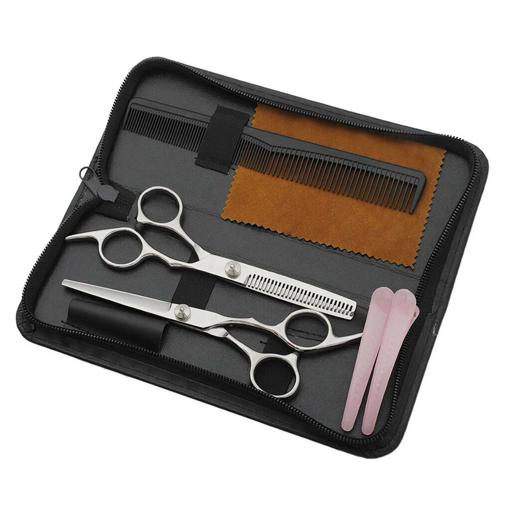 8Pc Professional Salon Hair Cutting Scissors Thinner Barber